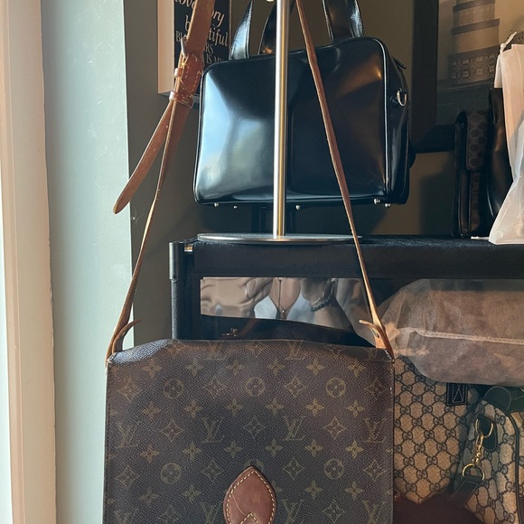 Louis Vuitton Dark Brown Monogram Shoulder Bag cartouchiere - Picture 1 of 15
